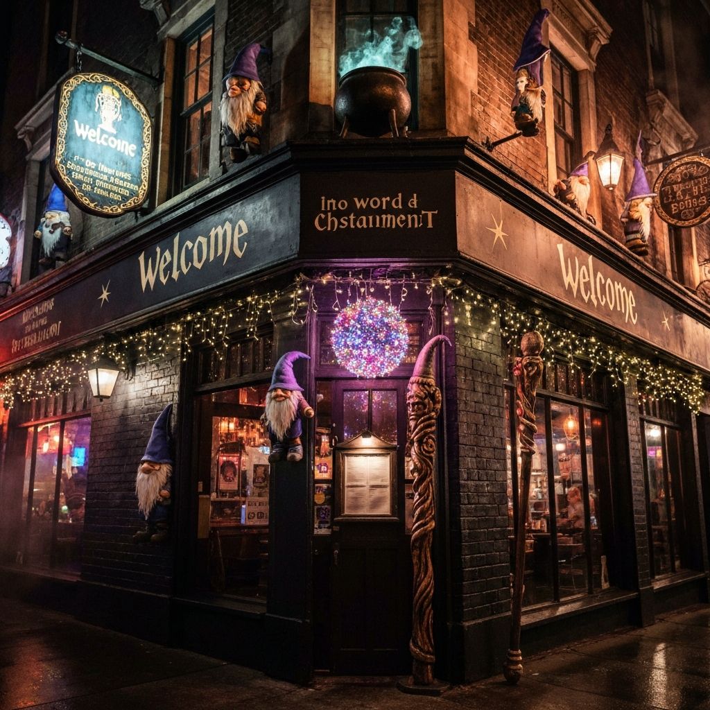 Fachada temática do Universo Ozzy - Hamburgueria mágica em São José do Rio Preto